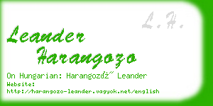 leander harangozo business card